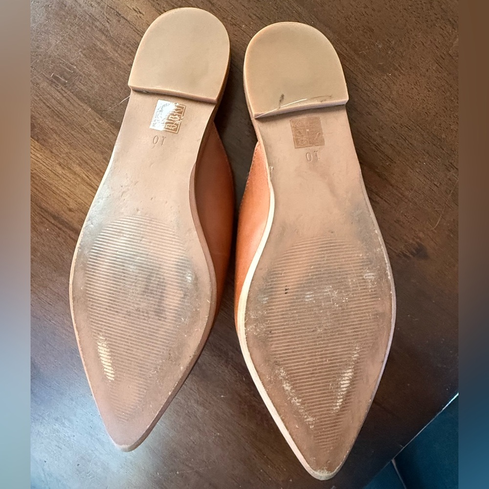 The Emilia Mule in Leather - English Saddle Brown - Worn Once! - Picture 5 of 5